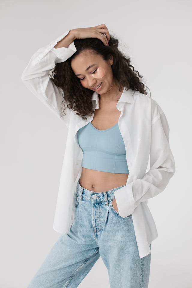 button down shirt with jeans